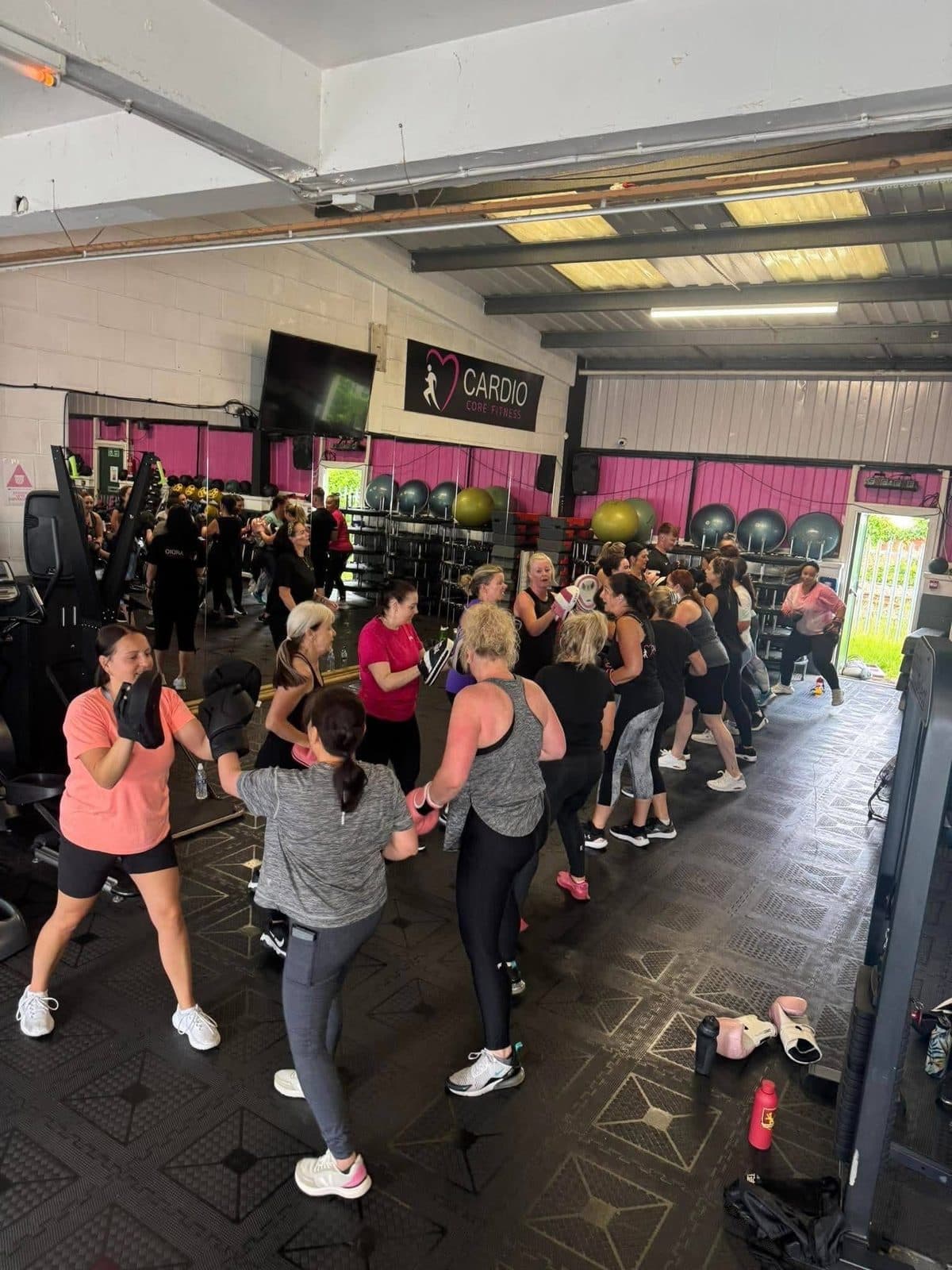 BoxFit class at Cardio Core Fitness