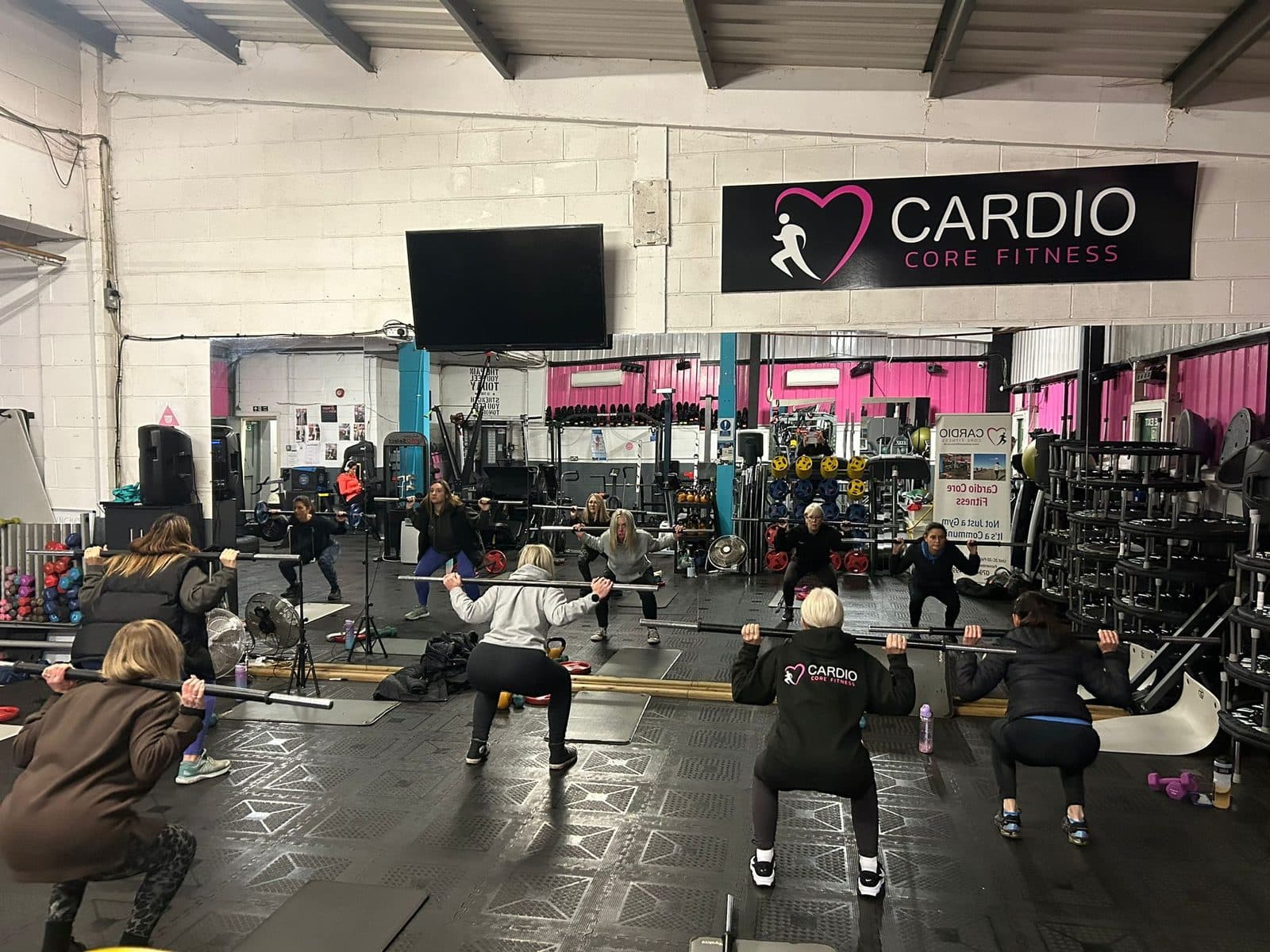 Pump class at Cardio Core Fitness
