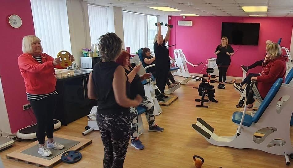 The Hydrofitness studio at Cardio Core Fitness, with hydraulic resistance machines