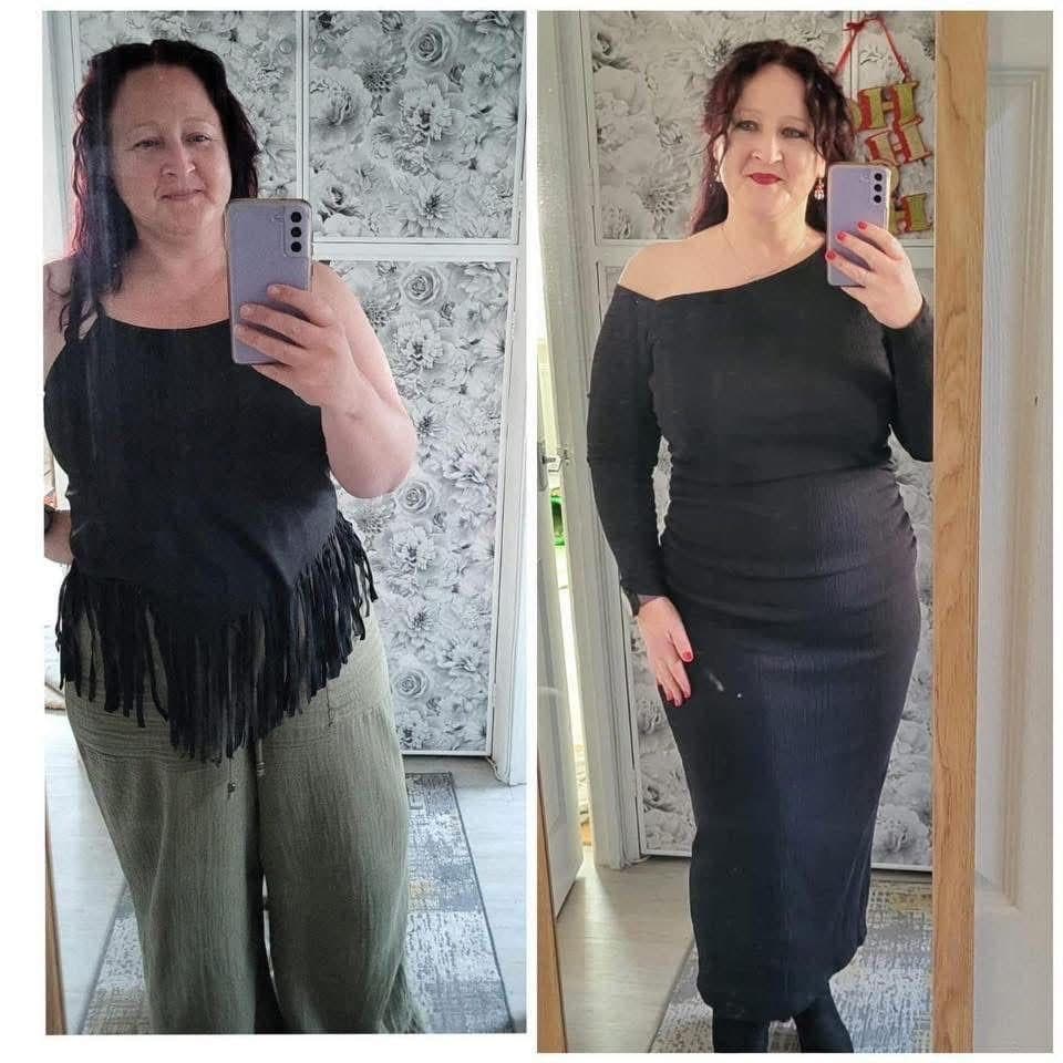 Cardio Core member before and after her transformation